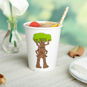 Vasos De Papel Personaje de árbol andante Criatura de árbol Fanta