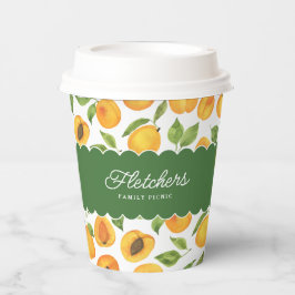 Vasos De Papel Personalizable Botanicals Gold Apricots