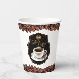Vasos De Papel Personalizable Business Name Coffee Shops