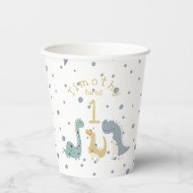 Personalizable Cute Pastel Dinosaurios Cumpleaños