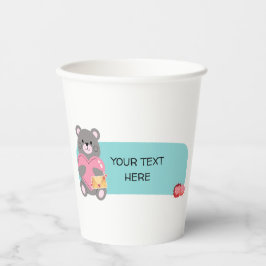 VASOS DE PAPEL PERSONALIZABLE DEL OSO