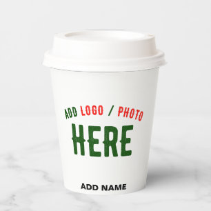 VASOS DE PAPEL PERSONALIZABLE MODERNO ESTILO BLANCO VERIFICADO MA