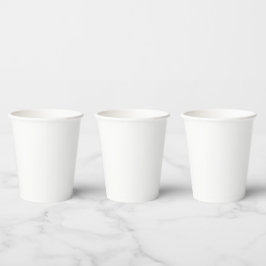 Vasos De Papel Personalización de Bodas de Lujo Modernas