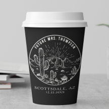 Personalizado Arizona Boda de Bridal Shower Coffee