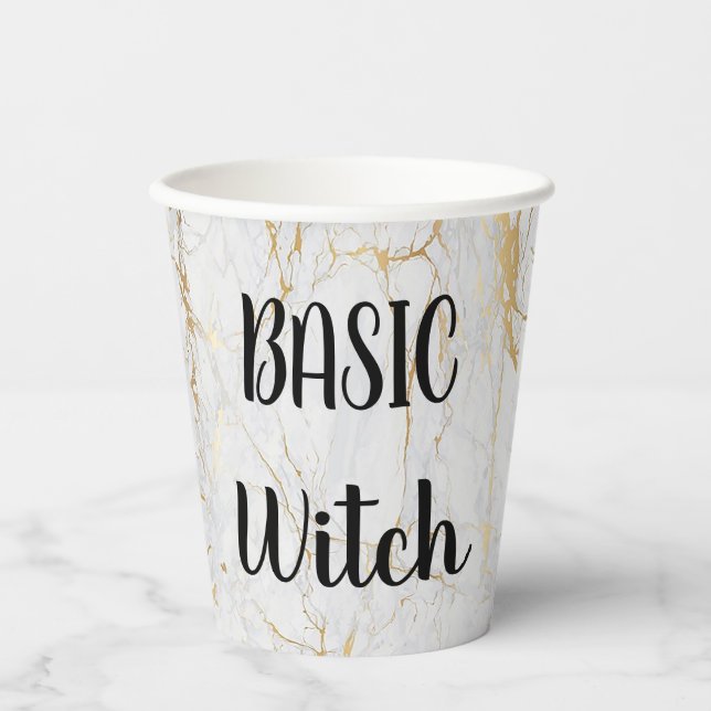 Vasos De Papel Personalizado BASIC Broom Funny Guay Aesthetic Cut (Anverso)