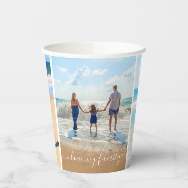 Vasos De Papel Personalizado Cuadros De Papel Collage De Fotograf (Izquierda)