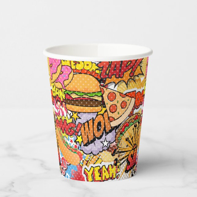 Vasos De Papel Personalizado de alimentos (Izquierda)