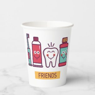 Vasos De Papel Personalizado de amigos de atención oral