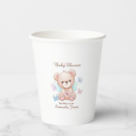 Vasos De Papel Personalizado de Baby Shower
