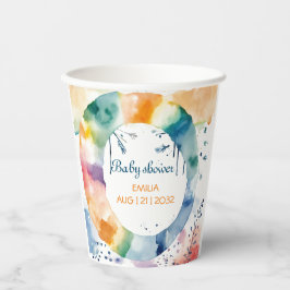 Vasos De Papel Personalizado de Baby Shower de Cute BOHO