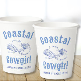Vasos De Papel Personalizado de bachillerato de playa Coastre Cow