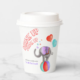 Vasos De Papel Personalizado de circo de la ducha de bebé de arte