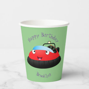 Vasos De Papel Personalizado de jornalero alegre rojo