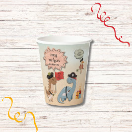 Vasos De Papel Personalizado de la fiesta de cumpleaños de los ni