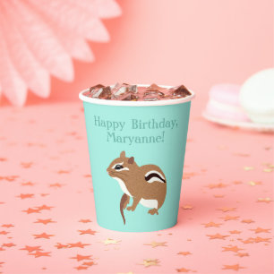 Vasos De Papel Personalizado de la fiesta de cumpleaños temátic