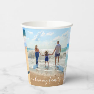 Vasos De Papel Personalizado de las tazas de papel de su Collage