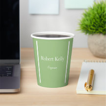 Personalizado de negocios sage líneas verdes y bla