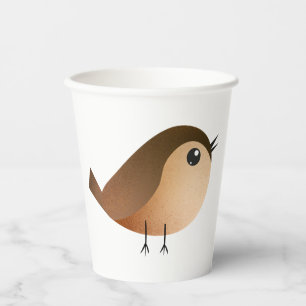 Vasos De Papel Personalizado de pájaro de Sparrow