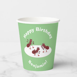 Vasos De Papel Personalizado de patinaje sobre hielo de hormigas