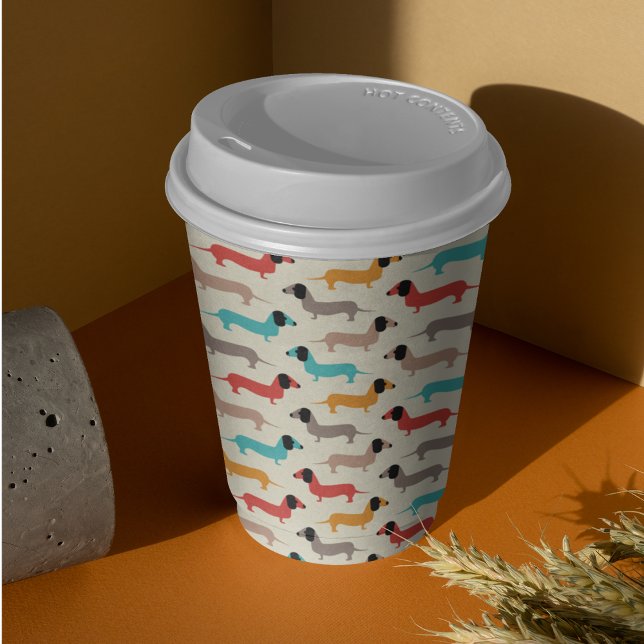 Vasos De Papel Personalizado de perro multicolor (multicolor dog pattern kids,adult party stationery, birthday party use and throw paper cups)