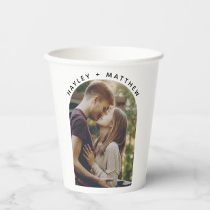 Vasos De Papel Personalizado de Script Engagement Photo Better To