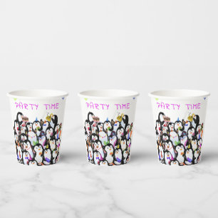 Vasos De Papel Personalizado de tazas de papel de Fiestas de ping