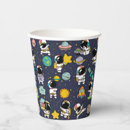 Vasos De Papel Personalizado del espacio ultraterrestre astronaut