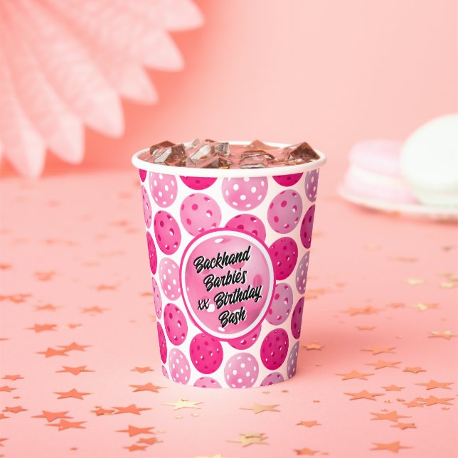 Vasos De Papel Personalizado del partido de los cumpleaños "Pickl (in situ)