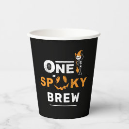 Vasos De Papel Personalizado familiar de Fantasía de Halloween en