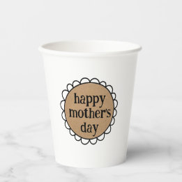 Vasos De Papel Personalizado FELIZ DÍA DE LA MADRE