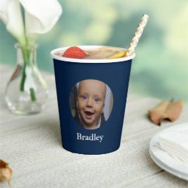 Vasos De Papel Personalizado foto de bebé personalizada