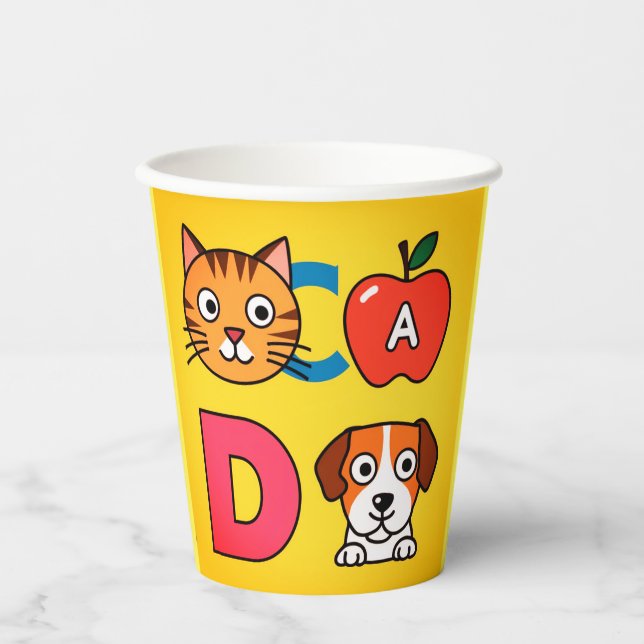Vasos De Papel Personalizado lindo Desigend Plastic Paper cup (Anverso)