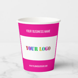Vasos De Papel Personalizado Logotipo Texto Cups de papel profesi