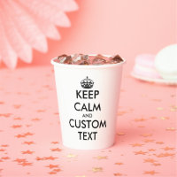 Personalizado mantener la calma y llevar tazas de