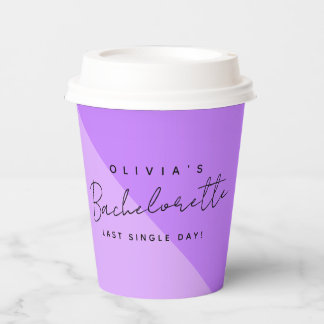 Vasos De Papel Personalizado moderno nombre novia bachillerato pa