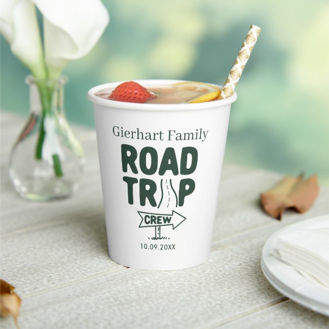 Vasos De Papel Personalizado moderno Personalizado de viaje famil (in situ)