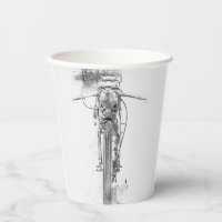 Personalizado Motocicleta Sketch Biker Rider