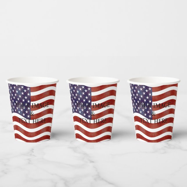 Vasos De Papel Personalizado personalizado Su propia foto y texto (Multi)