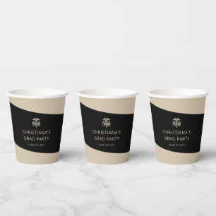 Vasos De Papel Personalizado PharmD Médica del Partido de Graduac