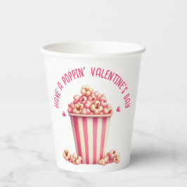 Vasos De Papel Personalizado Popcorn El día de San Valentín