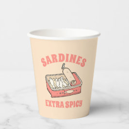 Vasos De Papel Personalizado Portugal Lover Sardinas color rosa c