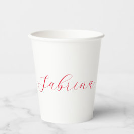 Vasos De Papel Personalizado profesional de nombres de escritura 