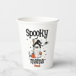 Vasos De Papel Personalizado Spooky Mama Halloween - Fantasma, Ga