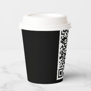 Vasos De Papel Personalizado Sus Cuadros De Papel De Código QR El