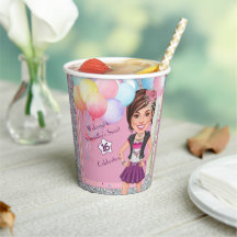 Personalizado Sweet 16 Caricatura con globos