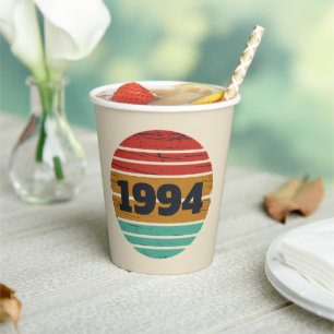 Vasos De Papel Personalizado Treinta fiesta de 30 años