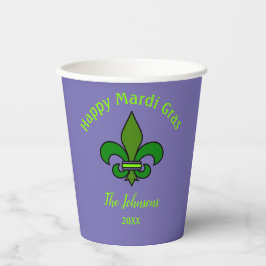 Vasos de papel personalizados Fleur de Lis de Mard