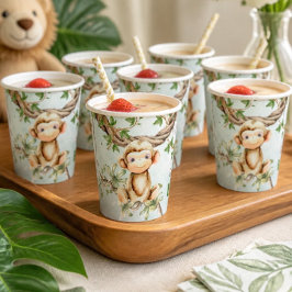 Vasos de papel personalizados para baby shower de 