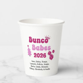 Vasos De Papel Personalized Bunco Babe 