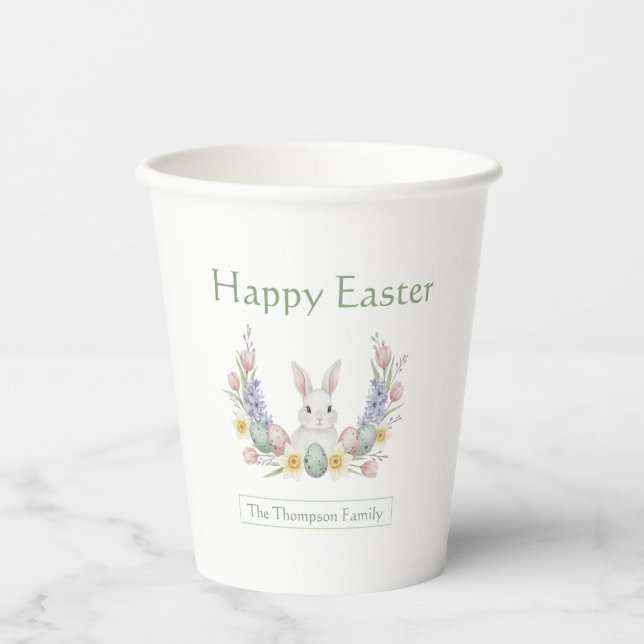 Vasos De Papel Personalized Easter Paper Cups (Anverso)